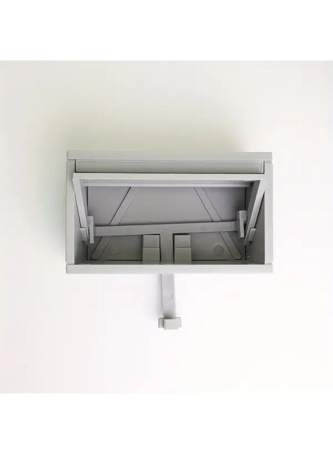 1pc Light Grey Fantasy Key Holder Wall Mounted Key Storage Box Durable Plastic Key Organizer - Image 1