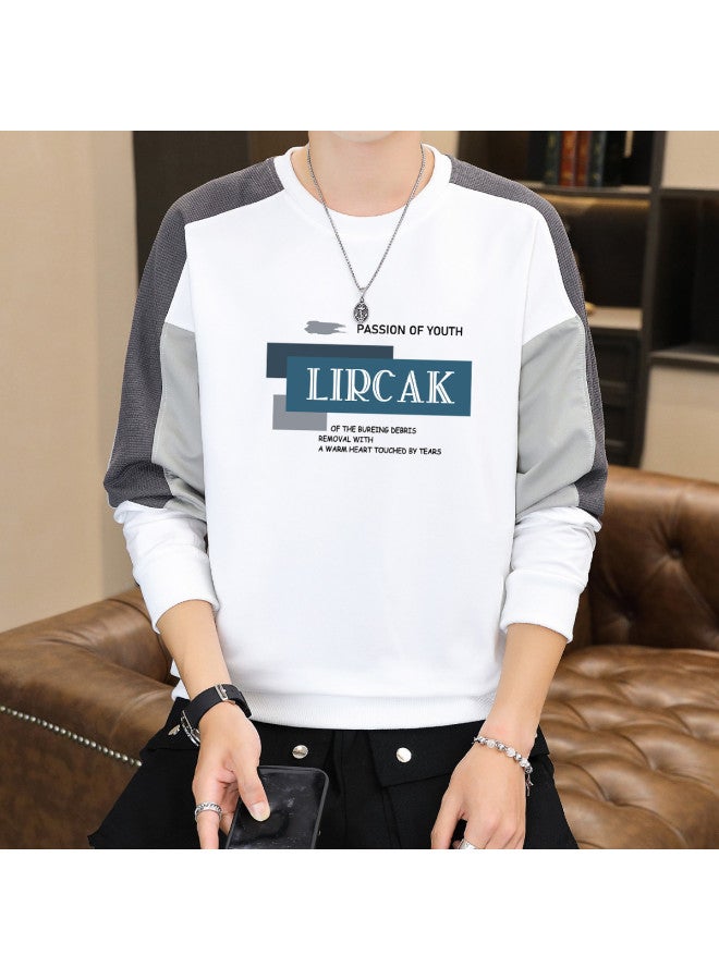 FOLUNSI men's Casual Long Sleeve Round Neck Pullover Hoodie - Breathable Spring/autumn Top - Image 3