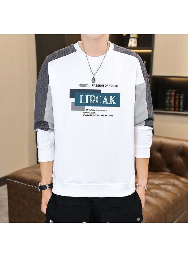 FOLUNSI men's Casual Long Sleeve Round Neck Pullover Hoodie - Breathable Spring/autumn Top - Image 4