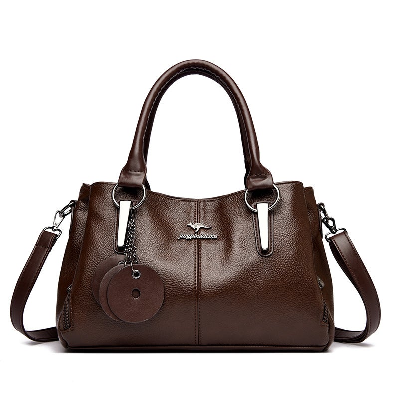 Women's PU Leather Large Capacity Shoulder Handbag - Image 4