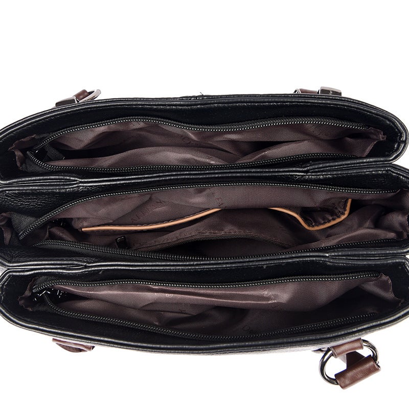 Women's PU Leather Large Capacity Shoulder Handbag - Image 2
