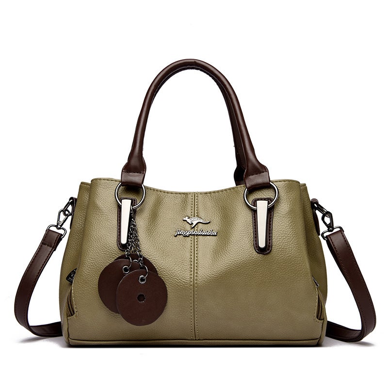 Women's PU Leather Large Capacity Shoulder Handbag - Image 3