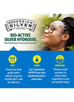 Sovereign Silver Bioactive Silver Hydrosol For Immune Support 10 Ppm 1 Oz Nasal Spray  - Image 4