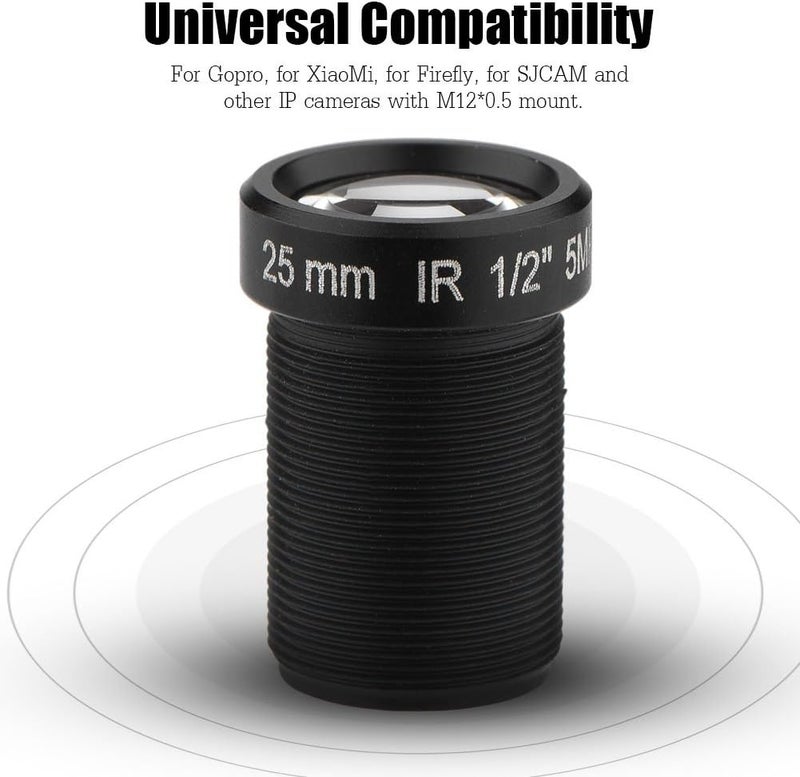 Wendry HD CCTV Camera Lens, 5 Million Pixels and 25mm Focal Length Have IR Night Vision Function Universal Compatibility Gives You a 24-Hour Default - Image 4