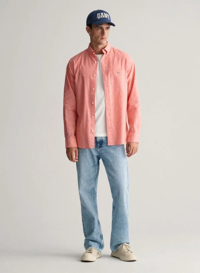 GANT Gant Regular Fit Cotton Linen Shirt