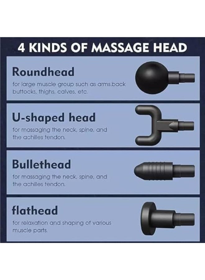 Hand Held Mini Massage Gun - Percussion Vibration for Deep Muscle & Facial Relaxation - Portable and Professional Therapy Device - Image 2