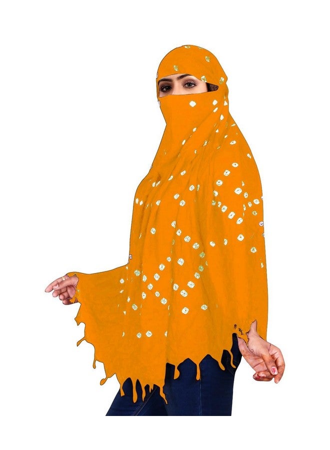 Six Sigma SIXSIGMA® Cotton Long Scarf Cum Mask | Color Printed Design | Universal Size | For Girl & Women | Breathable Sun Protection Light Weight - Image 4
