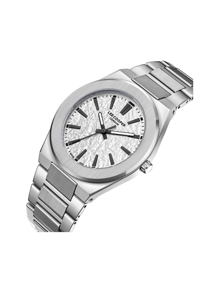 Lee Cooper Men's Analog Display Watch With Silver Metal Strap - LC08054.330