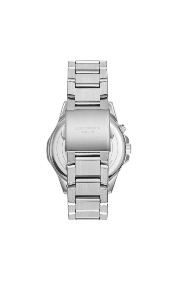 Lee Cooper LEE COOPER LC08049.370 Men's Multi Function Display Watch & Metal Strap Silver