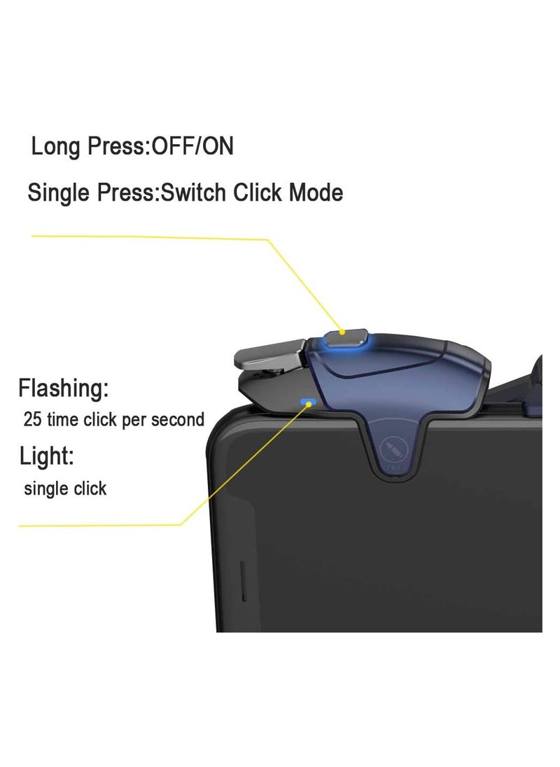 Beauenty PUBG Mobile Triggers with cooling fan,PUBG Mobile Phone Game Controller with cooler for PUBG/Fortnite/Call of Duty, with Rgb Light, for Android and iOS Phone  - Image 2