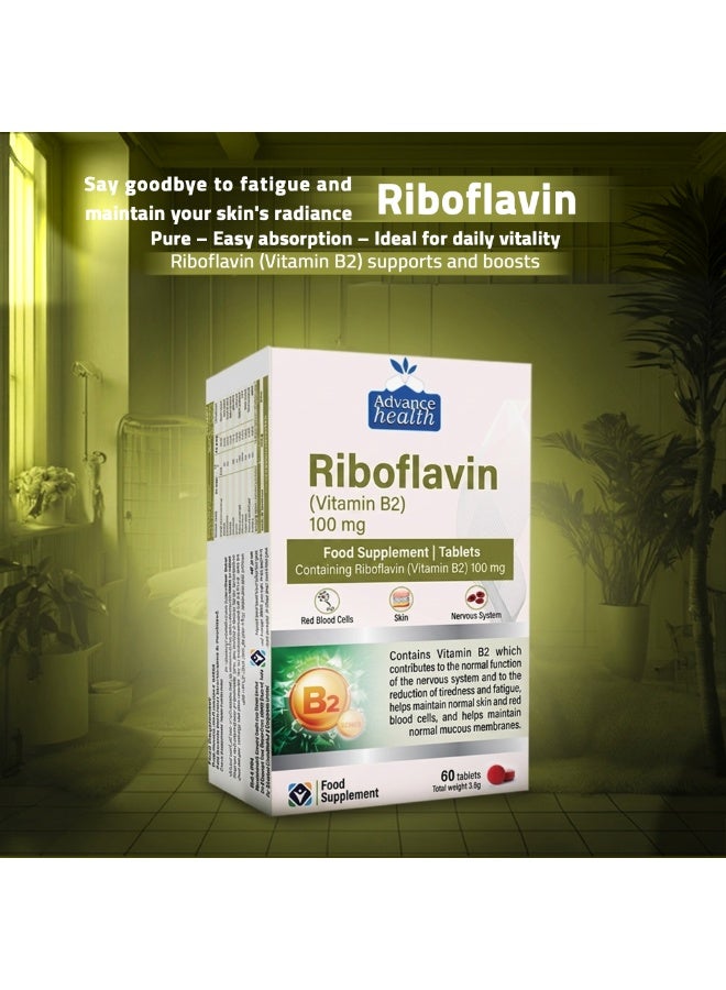 advance Riboflavin (Vitamin B2) 100 mg – 60 Tablets from Advance Health - Image 3