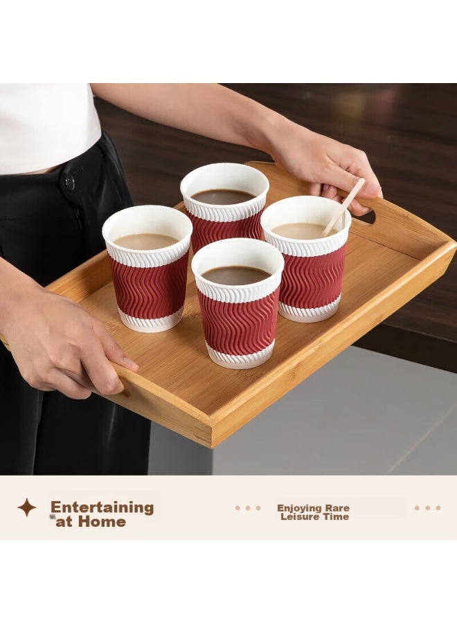 Temeiju Disposable Coffee Cups, Thickened Paper Cups, Heat-resistant, Food-grade Beverage Water Cups For Business Office Tea Cups, 60 Count - Image 3