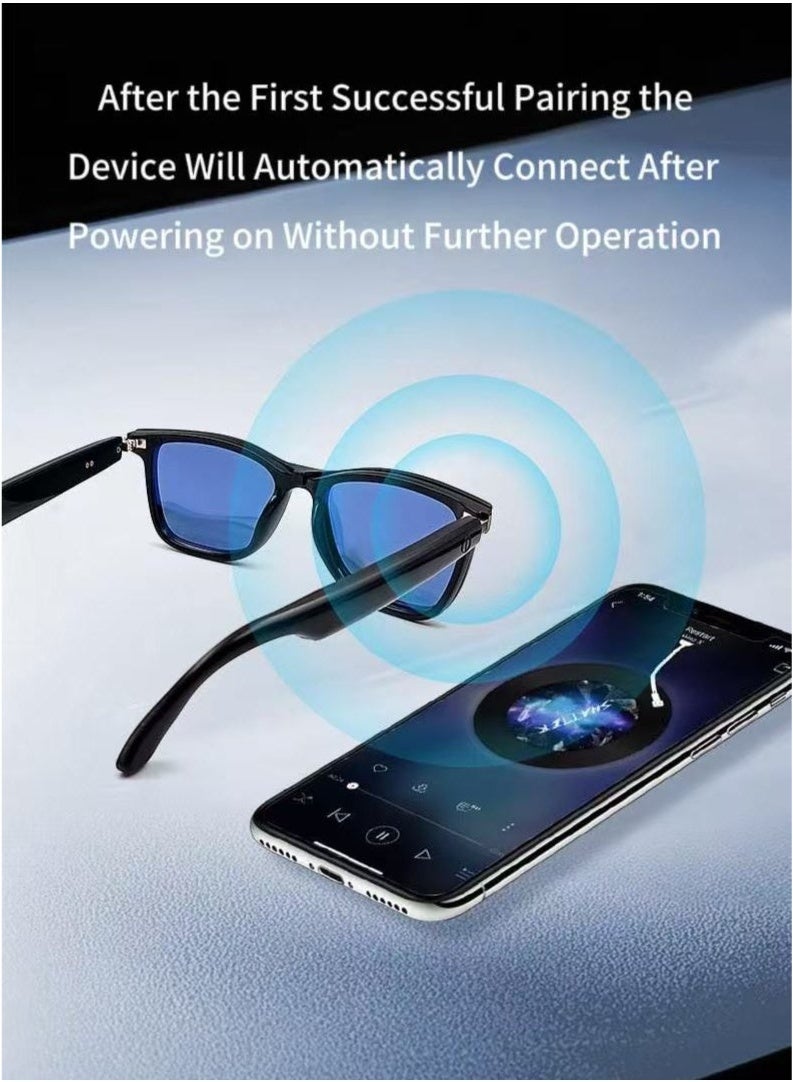 HYUNDAI Smart and Fashion Glasses with Two Lens, Magnetic Lens, One for Multipurposes Bluetooth Speaker with AI - Casual, Office, Outdoor Sports UV Protection, UV400 Polarized Sunglasses, Real-Time Translation in 144 Languages, Music, Phone Calls & AI Chat  - Image 2