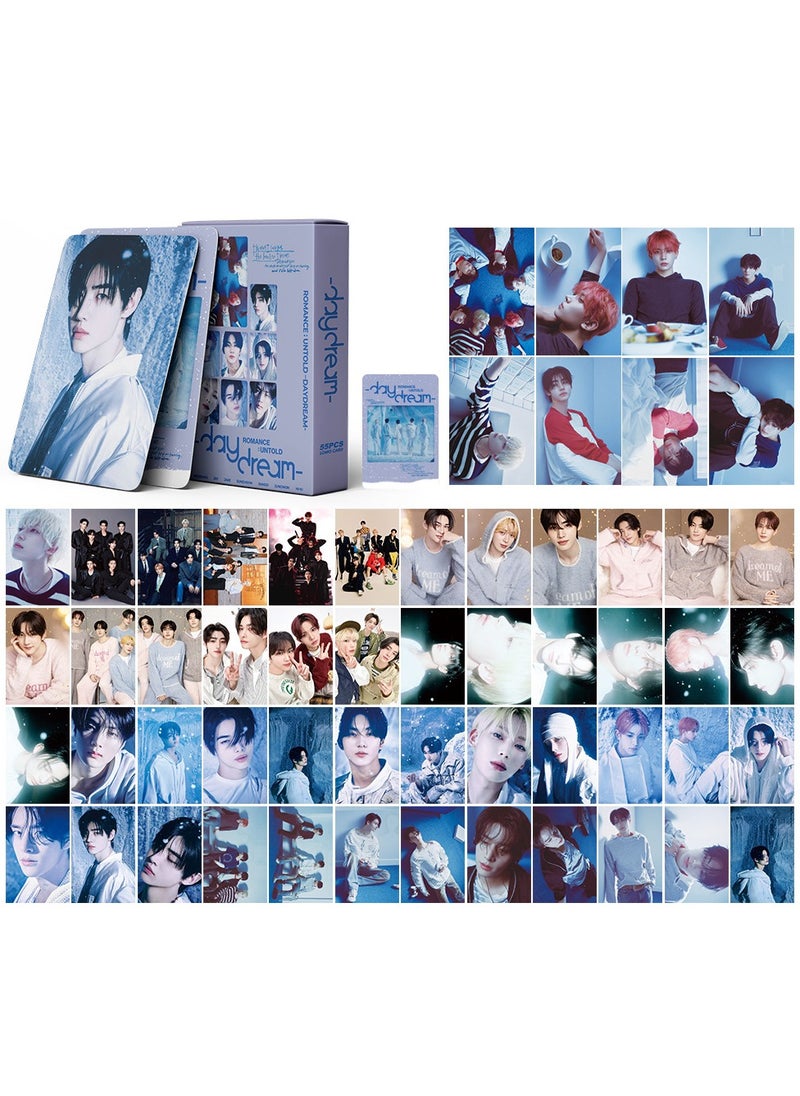 xozgdovg Integrated card KPOP Korean Wave photo card 55 boxed DIY collection IVE support EN Card -daydream 