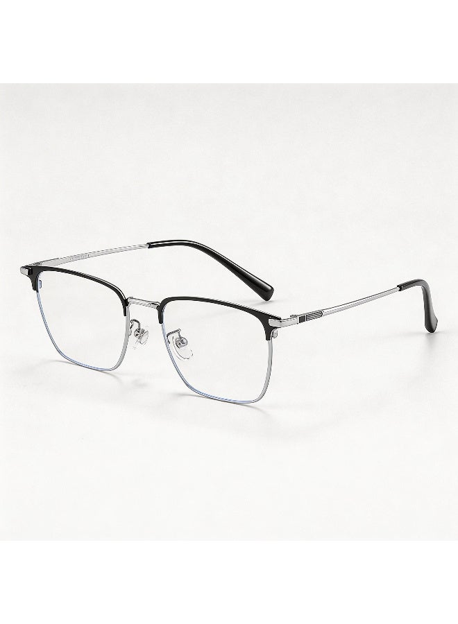 بوكيلار نظارات إطار كامل PUKCLAR تيتانيوم نقي خفيفة جداً براولاين عدسات شفافة غير طبية Minimalist للأعمال OL للرجال والنساء للاستخدام اليومي المهني - Image 1