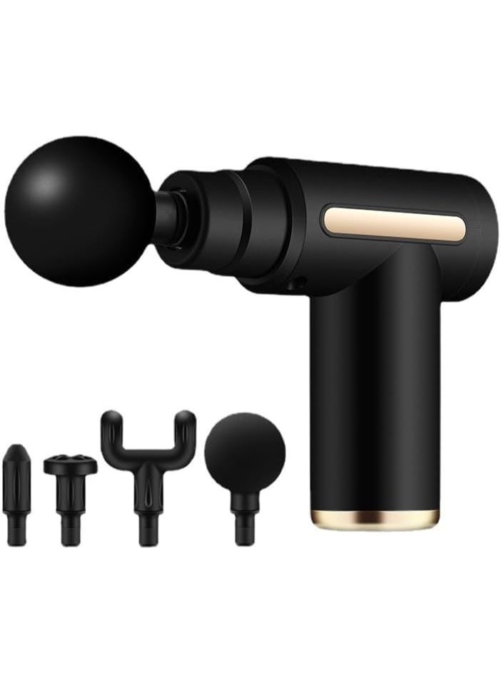 Deep Tissue Massage Gun – Portable Muscle Massager for Pain Relief & Recovery – 6 Speeds & 4 Interchangeable Heads – Quiet Electric Percussion Therapy - Image 4