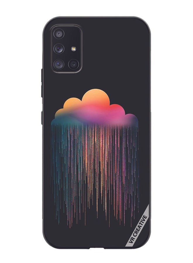 VR CREATIVE Protective Case Cover For Samsung Galaxy A51 5G Colorful Rain Design Multicolour - Image 1