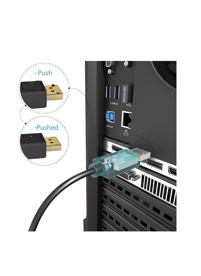 KabelDirekt – Mini DisplayPort (Thunderbolt) to DisplayPort cable (Mini DP to DP) – 1m – (UHD with 4K / 60Hz, Version 1.2, for PC & Mac, DP male connector with locking feature, black) – TOP Series