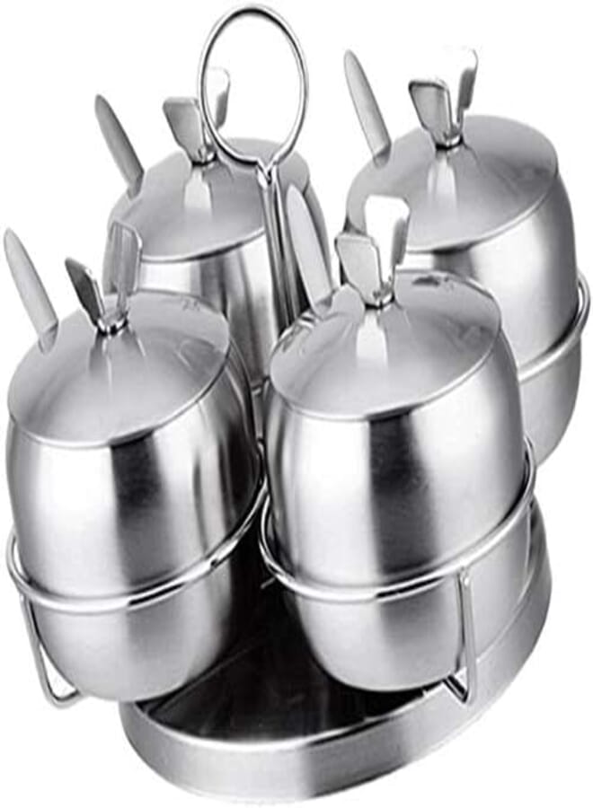 FEELING MALL Stainless Steel Sugar Bowl