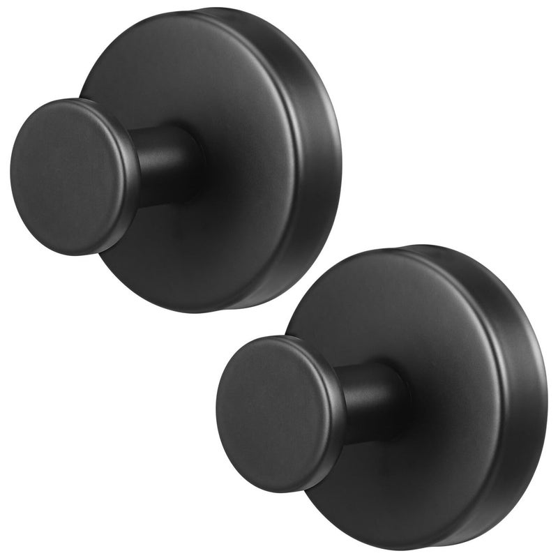 Stainless Steel Suction Cup Hooks 2Pcs No Drill Wall Mount Towel Holder - Image 2