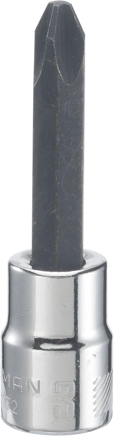 CRAFTSMAN CRAFTSMAN 38in Drive Phillips 3 Bit Standard SAE Driver Socket CMMT44372 