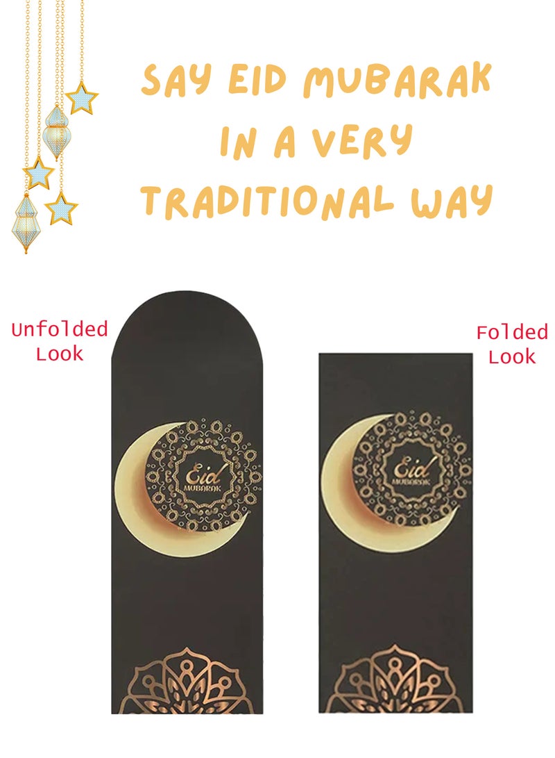 The BZ Company Eid Envelopes - ( Pack of 6 ) Eid Money Envelopes - Eid Mubarak Envelopes - Ramadan Mubarak Envelope - Eidi Lifafa - Islamic Festival Envelope - Image 3