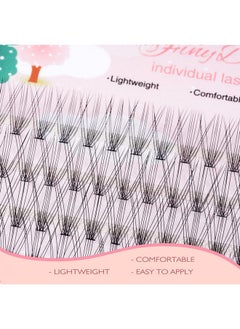 FinyDreamy 10D Lash Clusters 240Pcs Individual Lash Extensions Natural Cluster Lashes 12-16Mm Mix Lengths C Curl 0.07Mm Thickness Eyelash Individual Cluster Lashes Apply Under Your Lashes(10D12-16Mm)  - Image 1