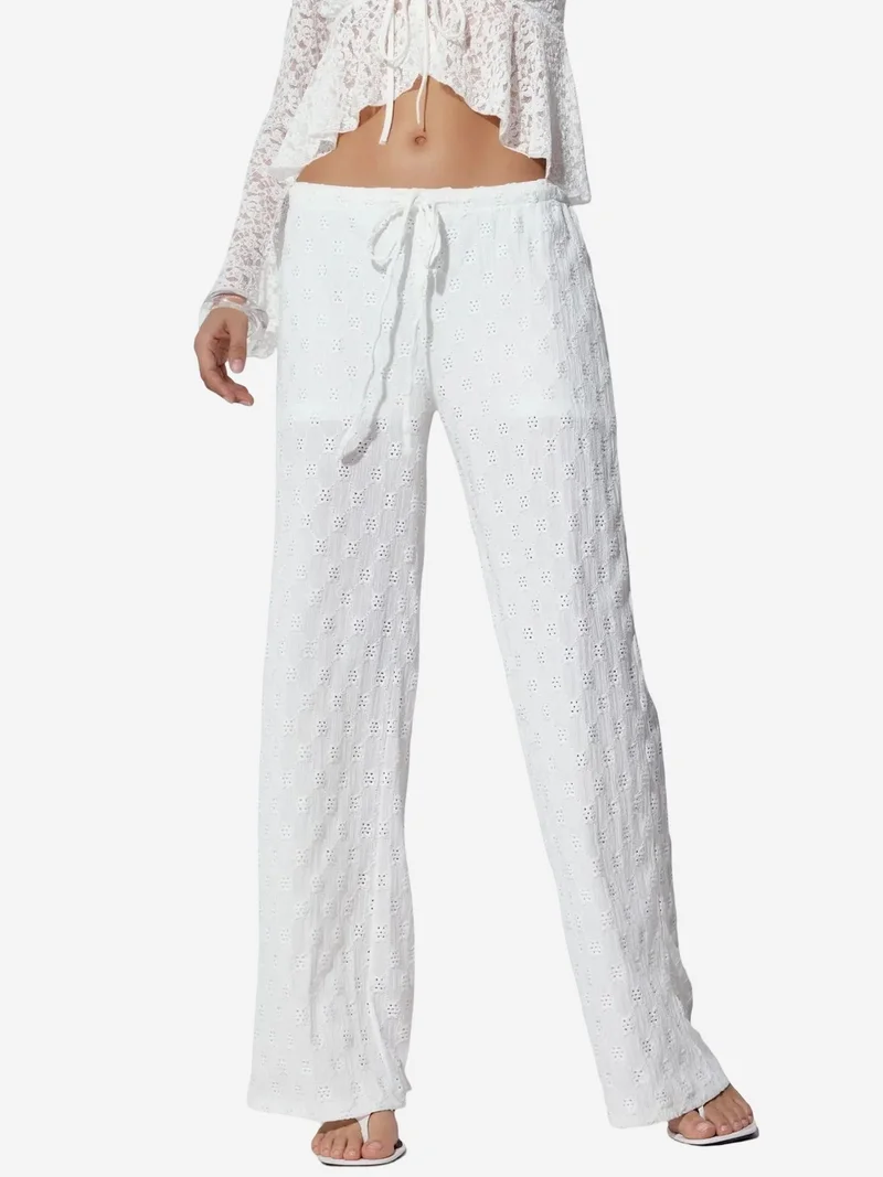 بوسيم BUSEM Women's Cotton Straight-Leg Trousers