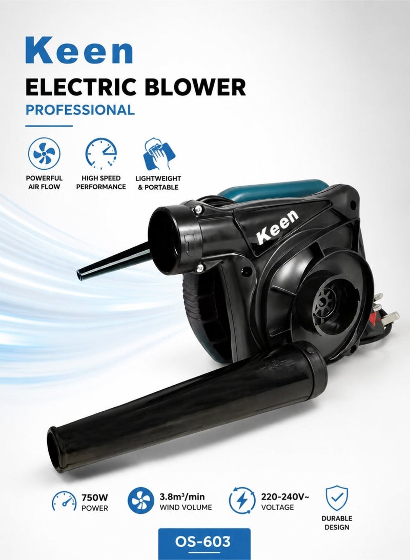 Keen 750W  Electric Blower  Professional Air Blower Wind Volume 3.8M Min 220 240V 50 60Hz 16000rpm OS603 - Image 1
