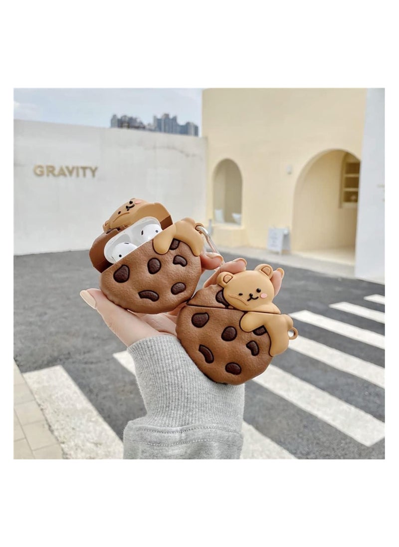 ماركة غير محددة - حافظة ناعمة من السيليكون مضادة للصدمات لهاتف Airpods Pro 2 حافظة جديدة ثلاثية الأبعاد لطيفة ومبتكرة ومبتكرة مع تصميم سلسلة مفاتيح - Image 1