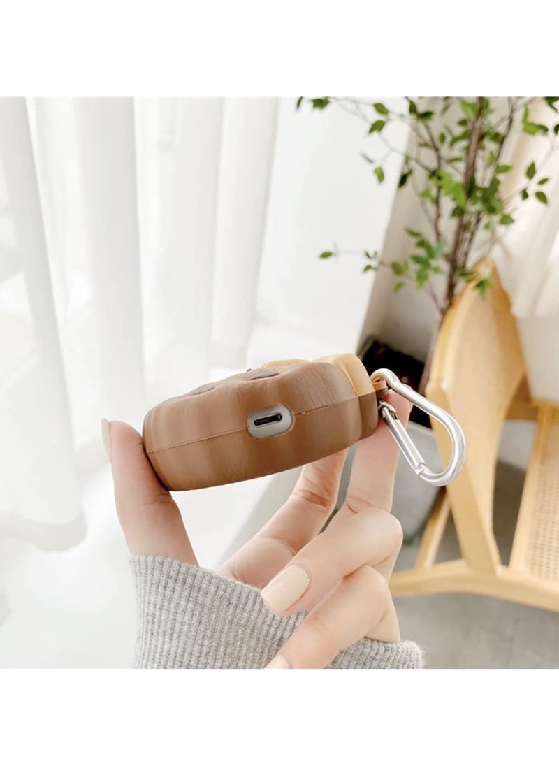ماركة غير محددة - حافظة ناعمة من السيليكون مضادة للصدمات لهاتف Airpods Pro 2 حافظة جديدة ثلاثية الأبعاد لطيفة ومبتكرة ومبتكرة مع تصميم سلسلة مفاتيح - Image 1