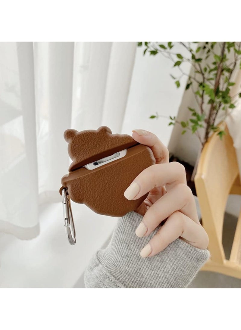 ماركة غير محددة - حافظة ناعمة من السيليكون مضادة للصدمات لهاتف Airpods Pro 2 حافظة جديدة ثلاثية الأبعاد لطيفة ومبتكرة ومبتكرة مع تصميم سلسلة مفاتيح - Image 1