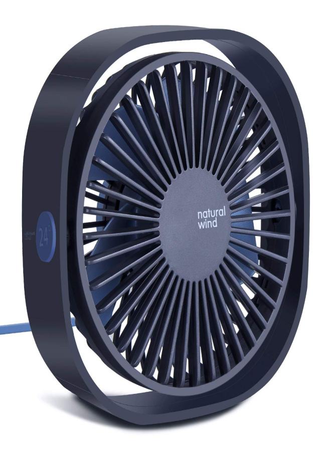 Upgraded small USB Typhoon, 3-speed strong wind, 360 ° rotation, quiet USB air circulation fan for offices, dormitories, laptops, libraries - Image 1