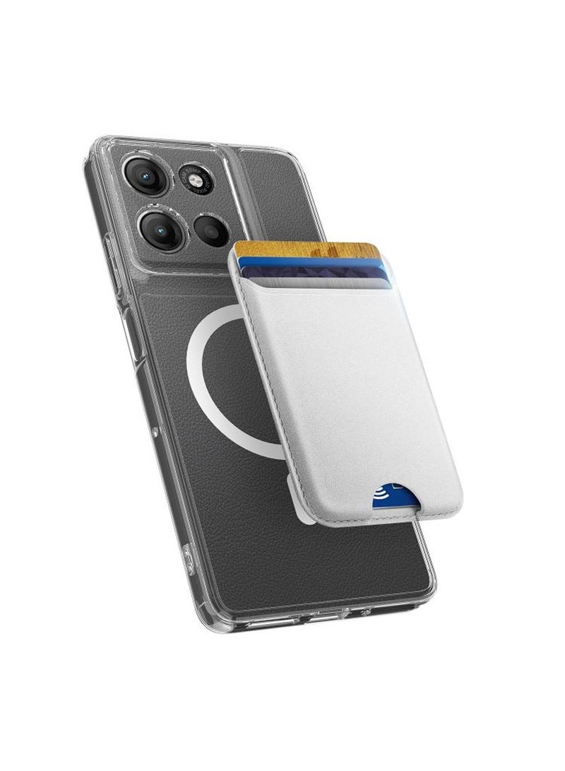 Techie Motorola Moto G15 Case with MagSafe – Slim, Anti-Yellowing Transparent Back Cover with Camera Lens Protection, Magnetic Holder Wireless Charging Compatible - Clear - Image 3