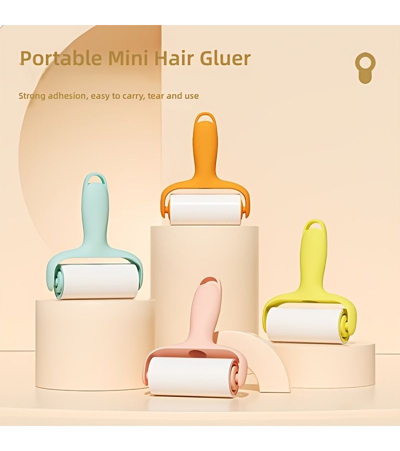 Multi Functional Lint Roller Set Pink 50 Sheets Pet Hair Remover - Image 1