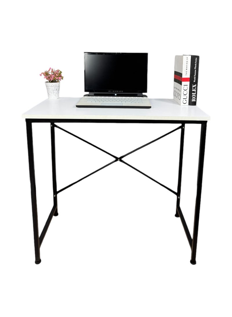 80*40cm desk, easily assembled and disassembled - White - Image 2