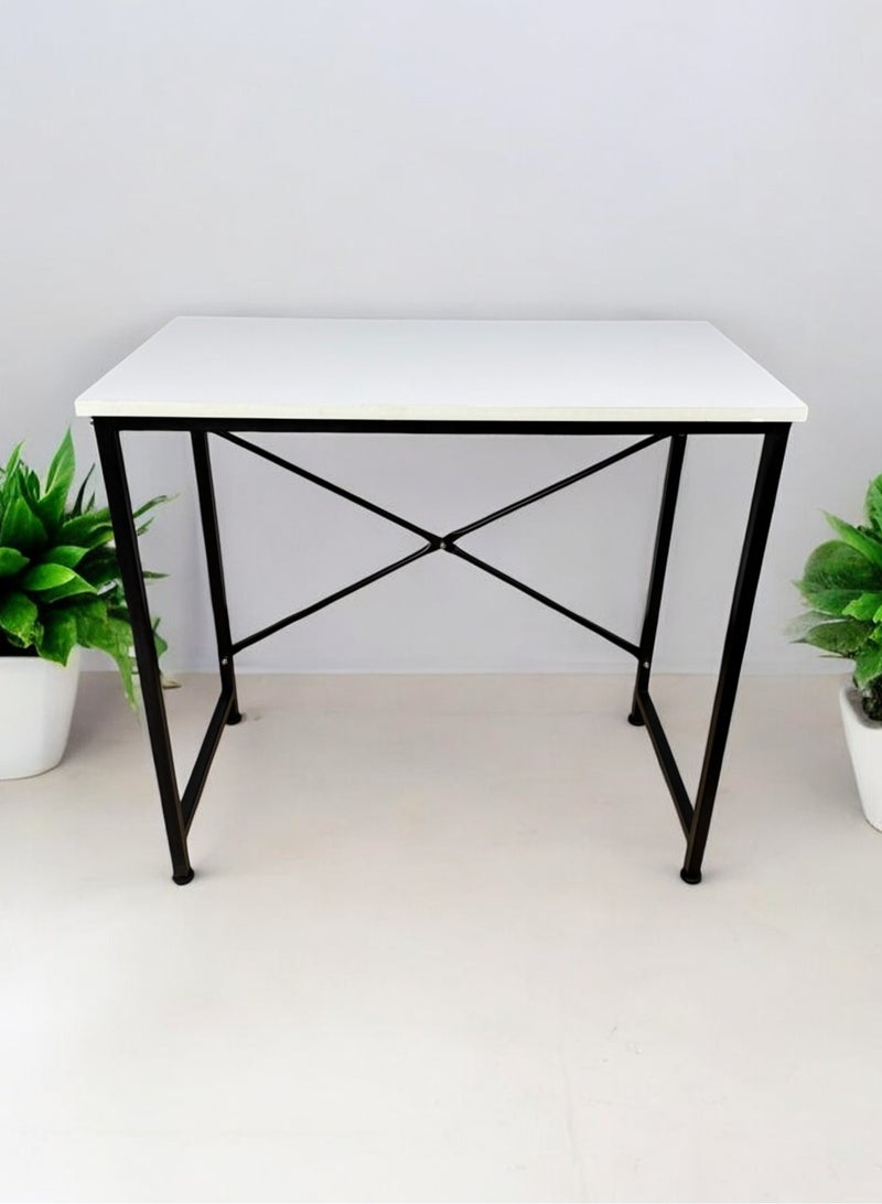 80*40cm desk, easily assembled and disassembled - White - Image 4