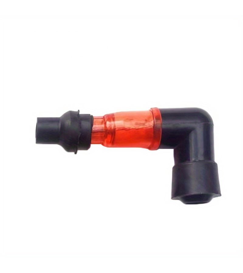 Red High-Pressure Waterproof Universal Motorcycle Spark Plug Cap Glitter Spark Plug Decoration Accessory for Modified Parts 110 Universal - Image 1