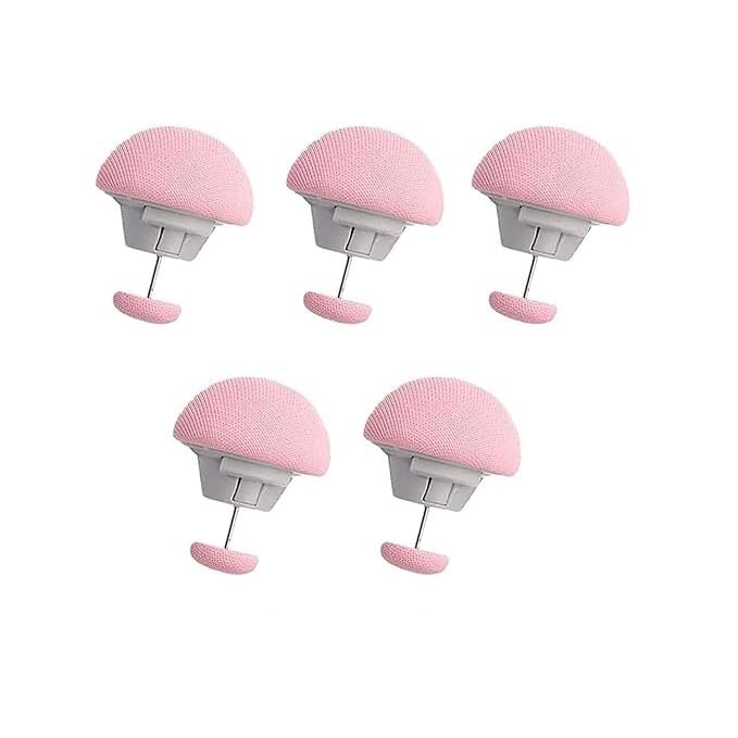 CUESVAP Mushroom Shape Duvet Clips NonSlip Cover Fixator Comforter Quilt Holder with OneKey Unlock for Blanket Bed Sheet Curtain Socks Mattress Covers Pink 5  - Image 1