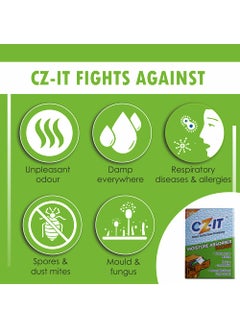 CZ-IT CZIT Moisture Absorber Sachets 100g Pack of 6 GREEN CZ46  - Image 5