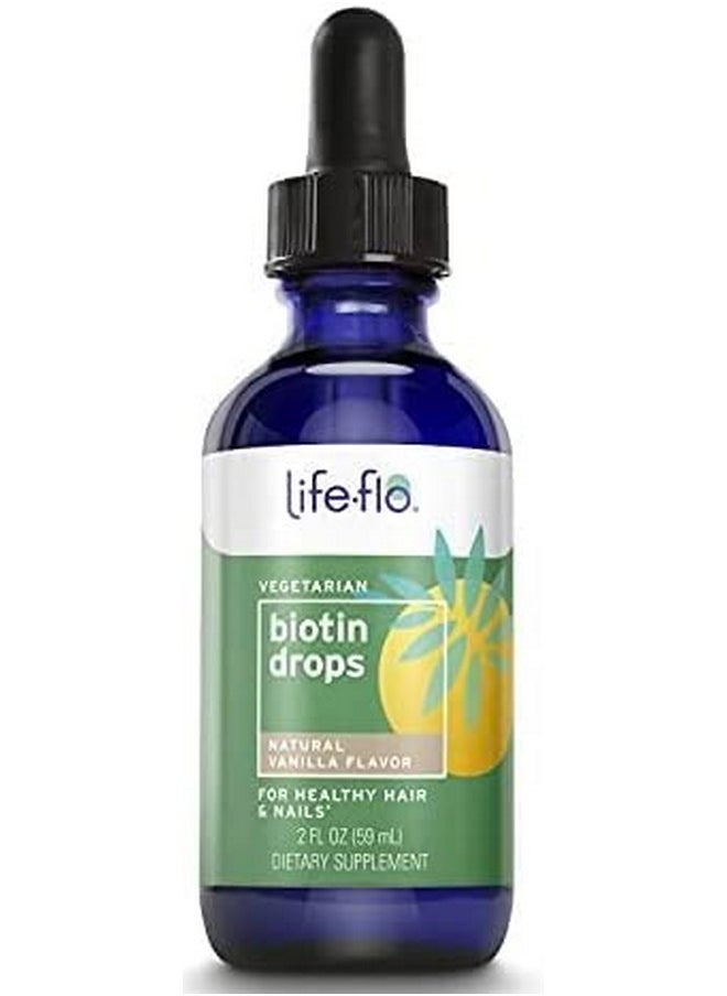 Life-flo Biotin Drops 10000 Mcg With Vitamin D3 ; Liquid Supplement For Healthy Hair Skin & Nails ; 2Oz 60 Servings  - Image 3