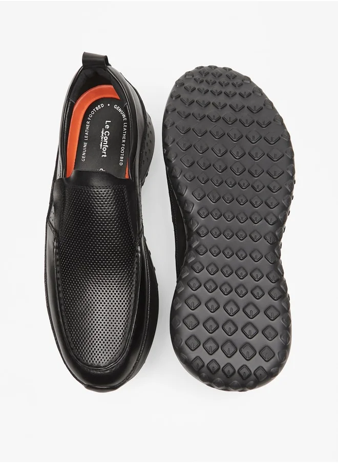 Le Confort Men's Textured Slip-On Loafers