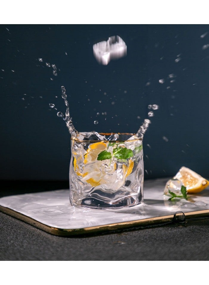 آنا طقم 4 قطع من أكواب زجاجية كريستالية متعرجة - Image 4