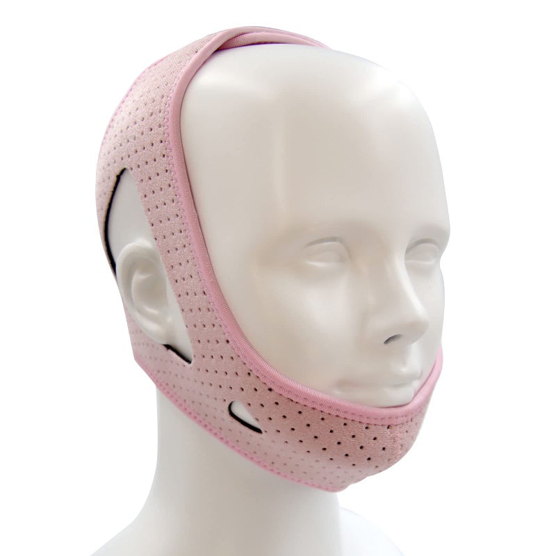 Gihunk Chin Strap - Chin Strap for Cpap Users, Cpap Chin Strap, Anti Snoring Chin Strap, Chin Strap for Snoring, Breathable Comfortable Cpap Chin Straps for Men and Women, Extension Strap, Pink (Pink) - Image 1