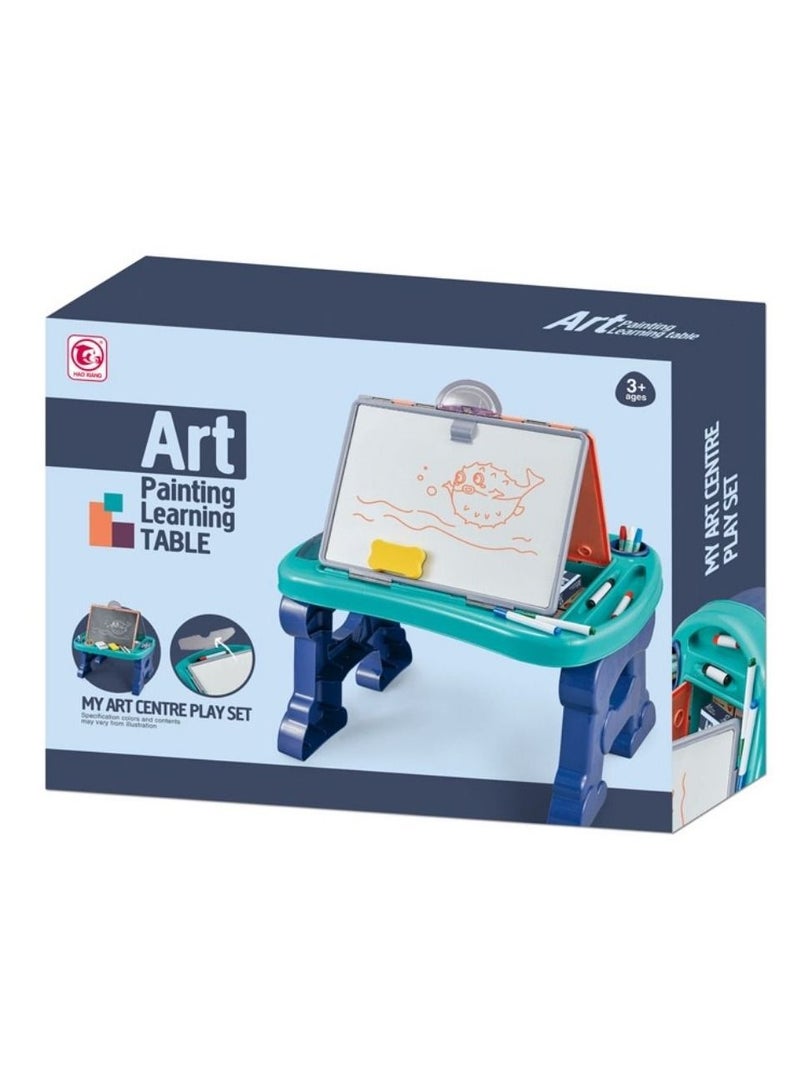 2 in 1 educational board with black and white drawing board  - Image 3