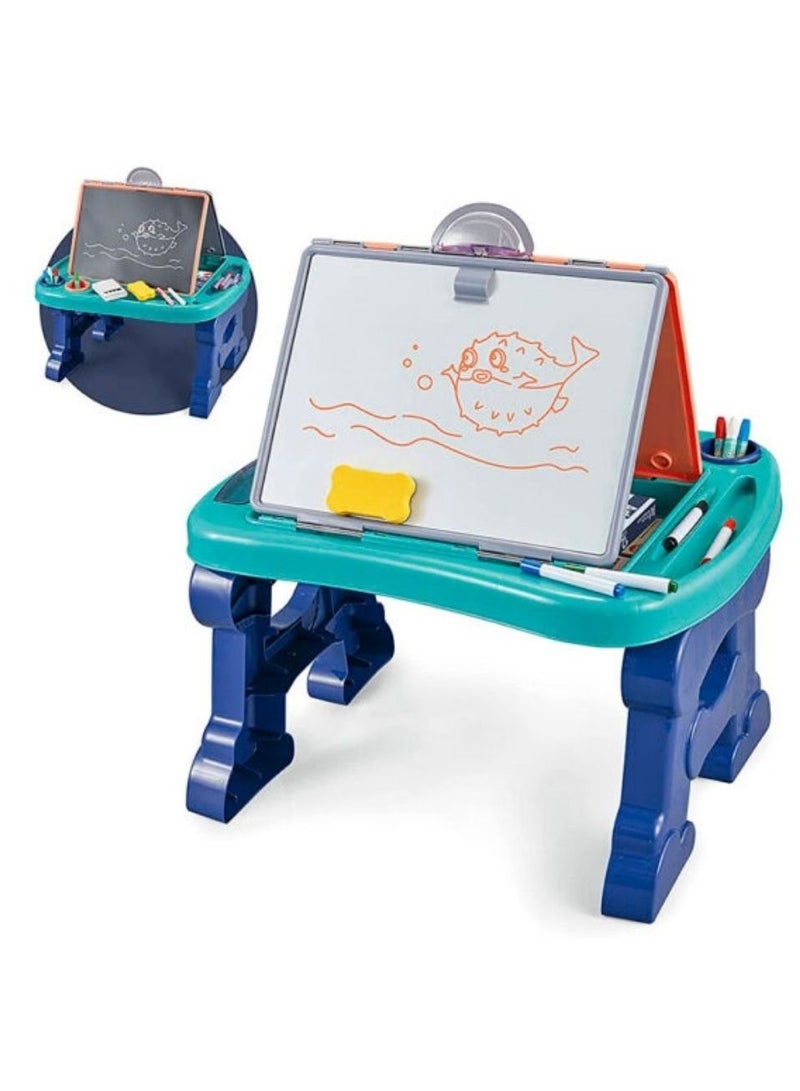 2 in 1 educational board with black and white drawing board  - Image 2