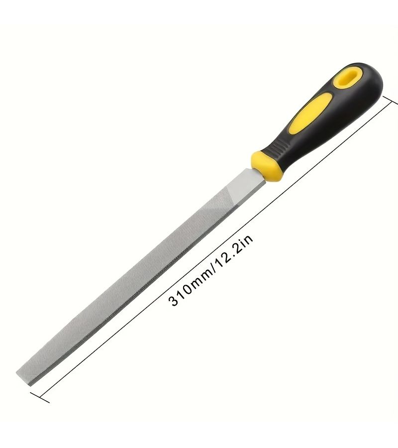 Durable Steel File 6 Inches For Sharpening Deburring With Non Slip Handle For Woodworking - Image 3