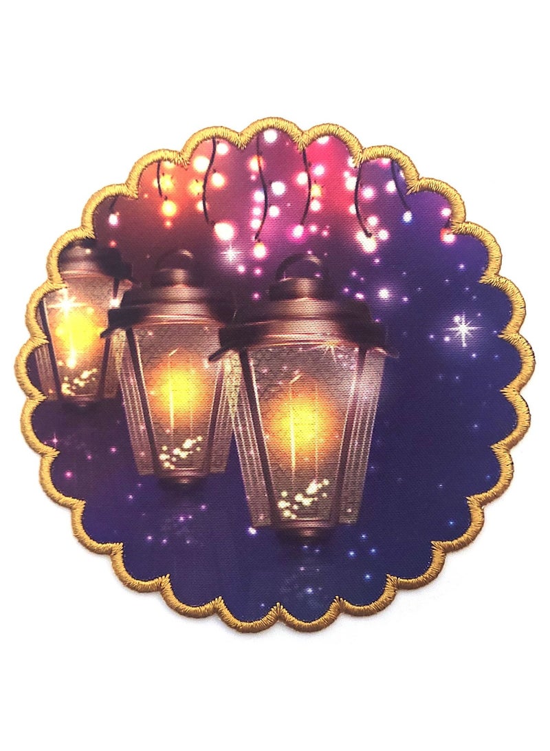 Alwan طقم coasters قماش رمضان كريم مكون من 6 قطع - Image 2