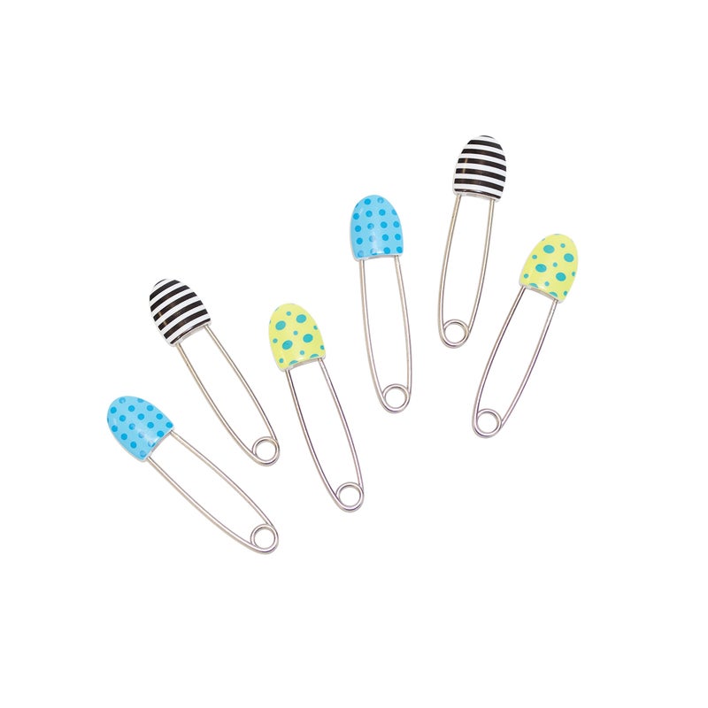 Sassy Sassy Decorative Diaper Pins 6 Count - Image 1