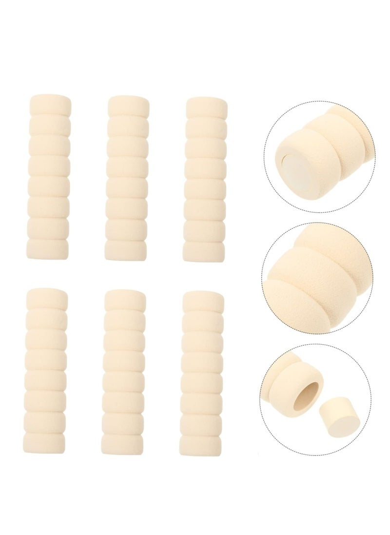 Oasisgalore 10 Packs White NBR Door Handle Anti-Collision Covers, Kids' Safety Foam Knob Protectors  - Image 1